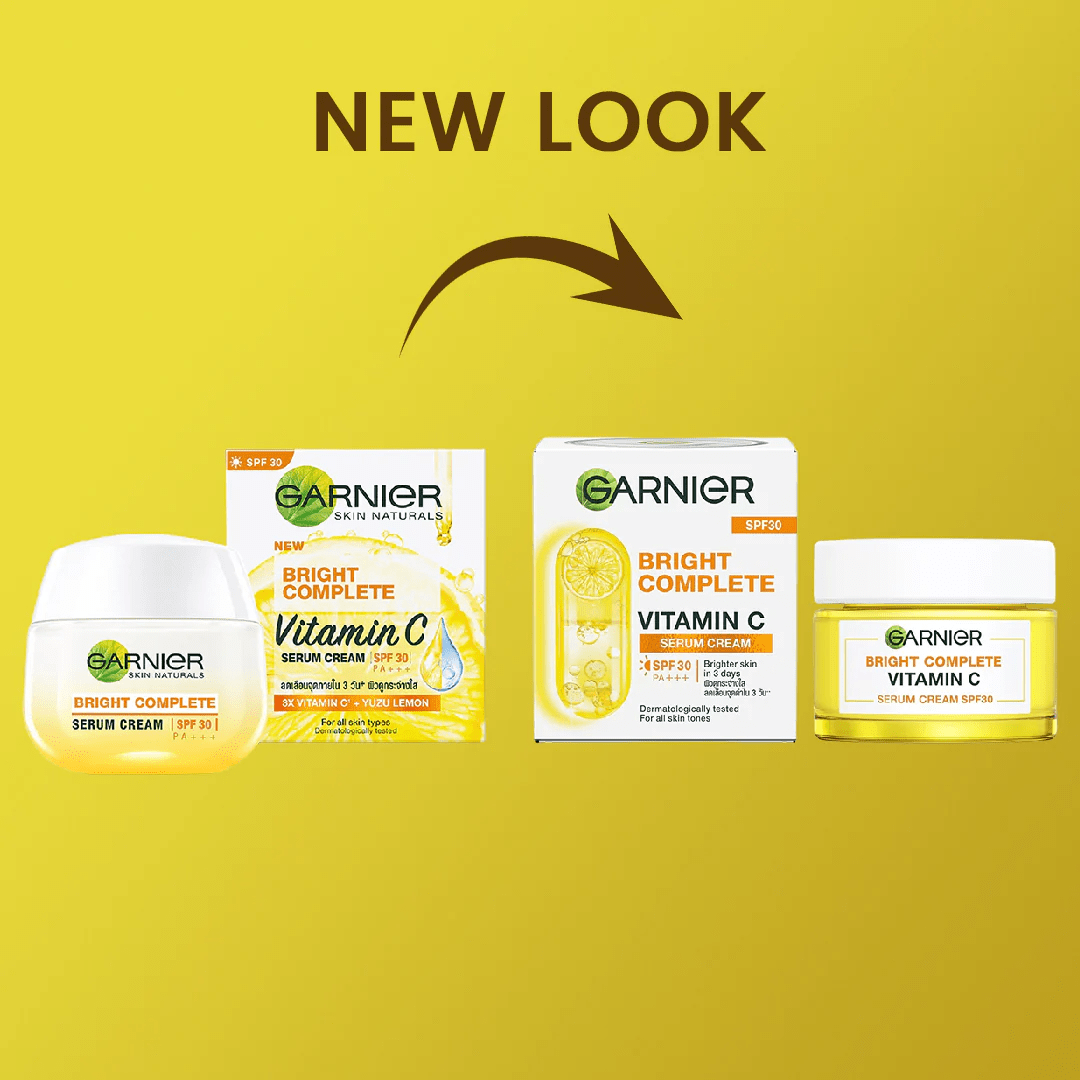 Garnier Bright Complete Vitamin C Serum Cream SPF30 - 50ml 3 Garnier Bright Complete Vitamin C Serum Cream SPF30 - 50ml - Image 3