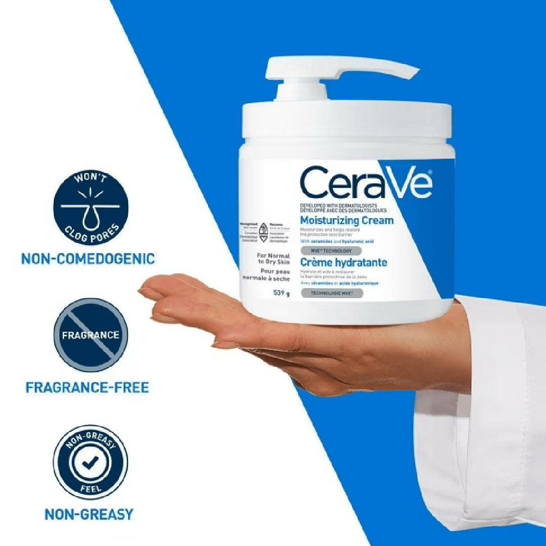 Cerave Moisturizing Cream for Normal to Dry Skin - 453g 4 Cerave Moisturizing Cream for Normal to Dry Skin - 453g - Image 4