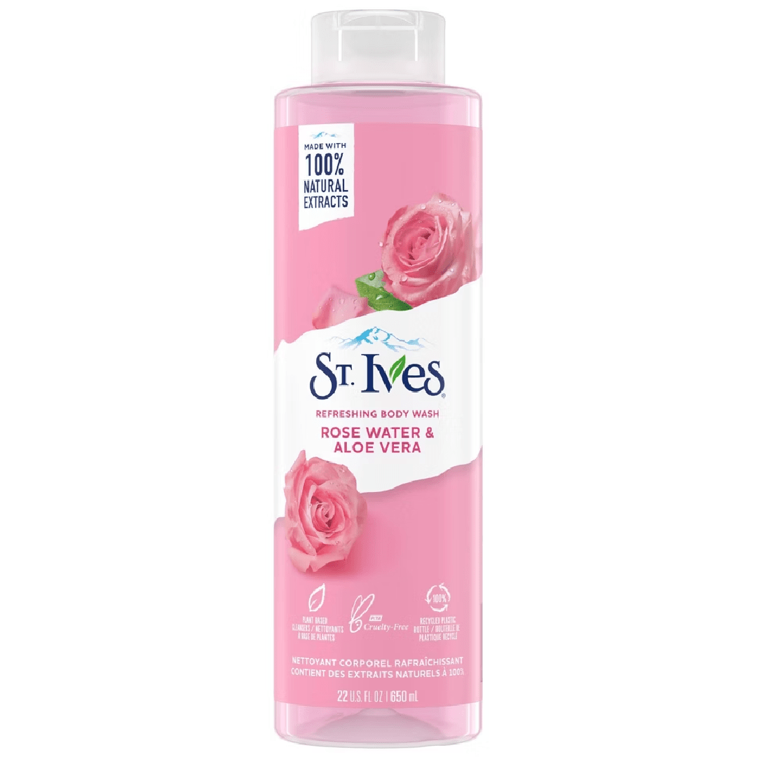 St.Ives Exfoliating Body Wash Rose Water & Aloe Vera - 650ml 1 St.Ives Exfoliating Body Wash Rose Water & Aloe Vera - 650ml