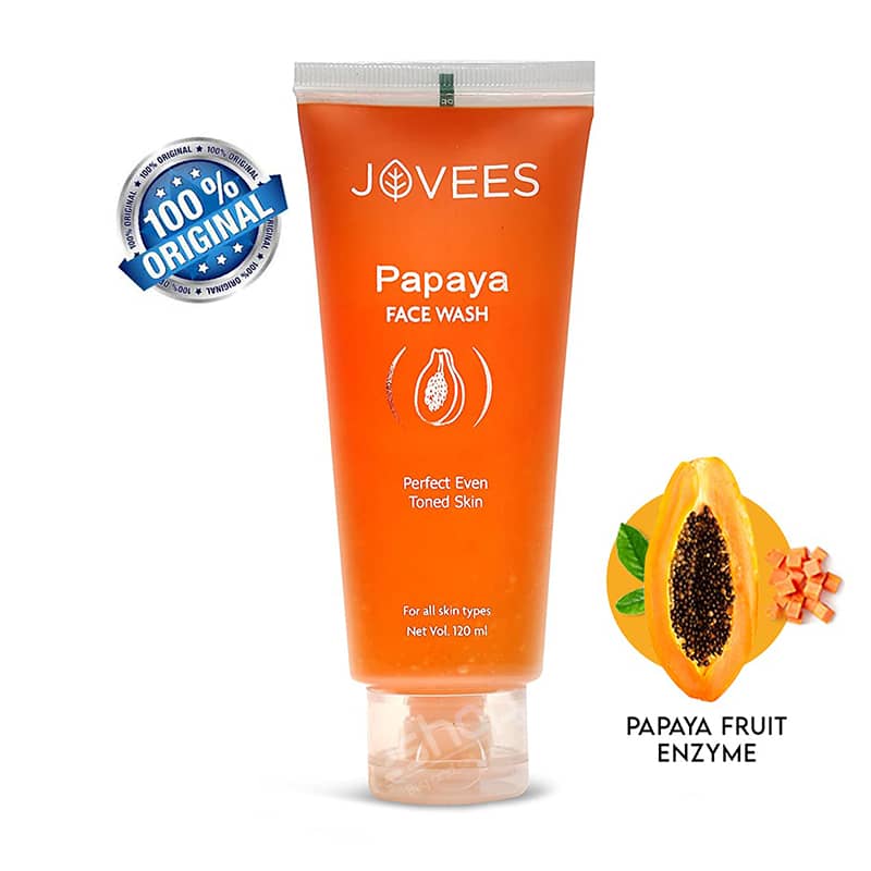 Jovees Face Wash, Papaya, Toned skin 120ml Original