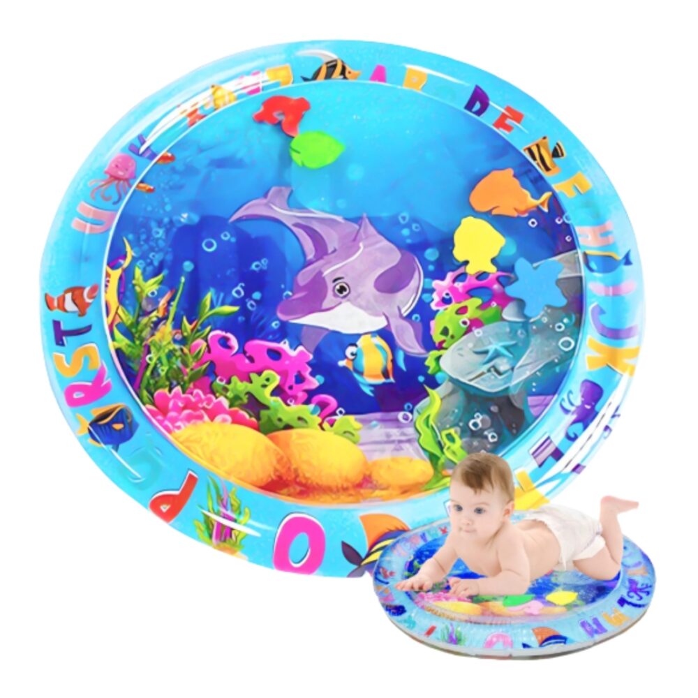 Round Shape Water Mat inflatable tummy time activity mat