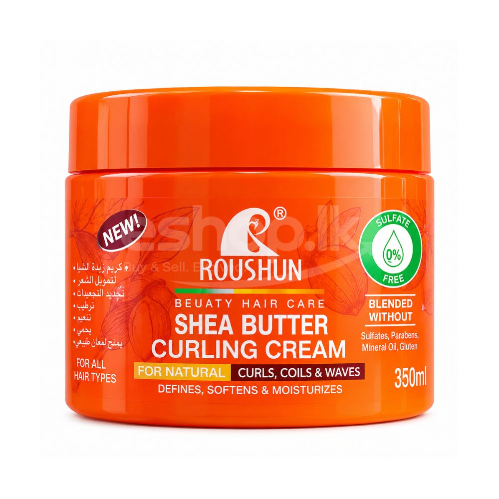 Roushun Shea Butter Curling Cream with Shea Butter for Frizz Control and Hydration 350ml 1 Roushun Shea Butter Curling Cream