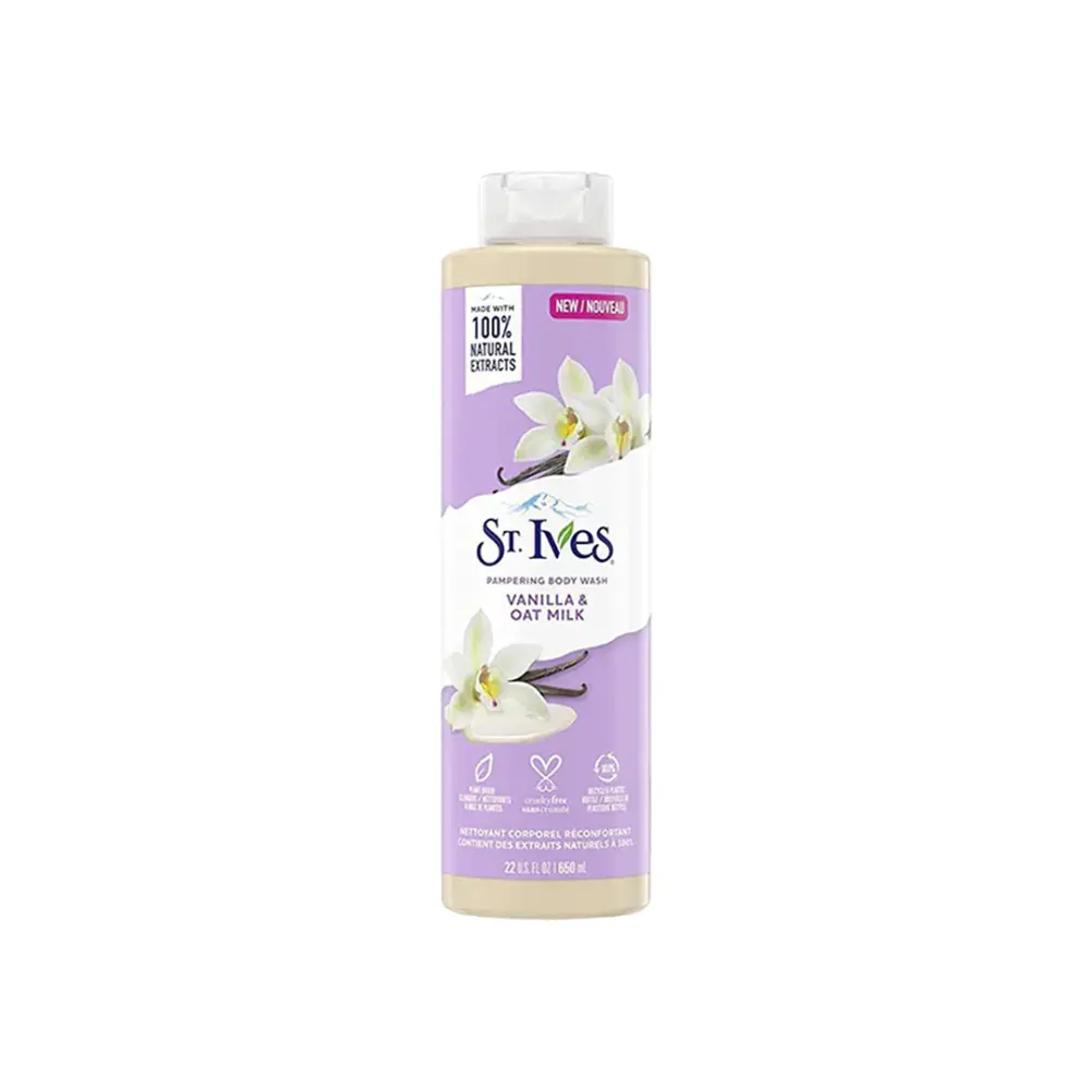 St.Ives Vanilla & Oat Milk Pampering Body Wash - 650ml
