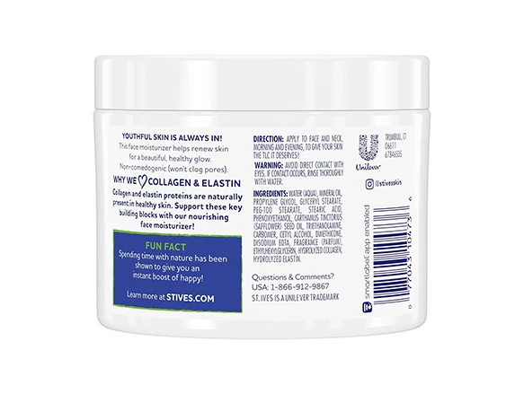 St. Ives Collagen and Elastin Moisturizer 283g 4 St. Ives Collagen and Elastin Moisturizer 283g - Image 4