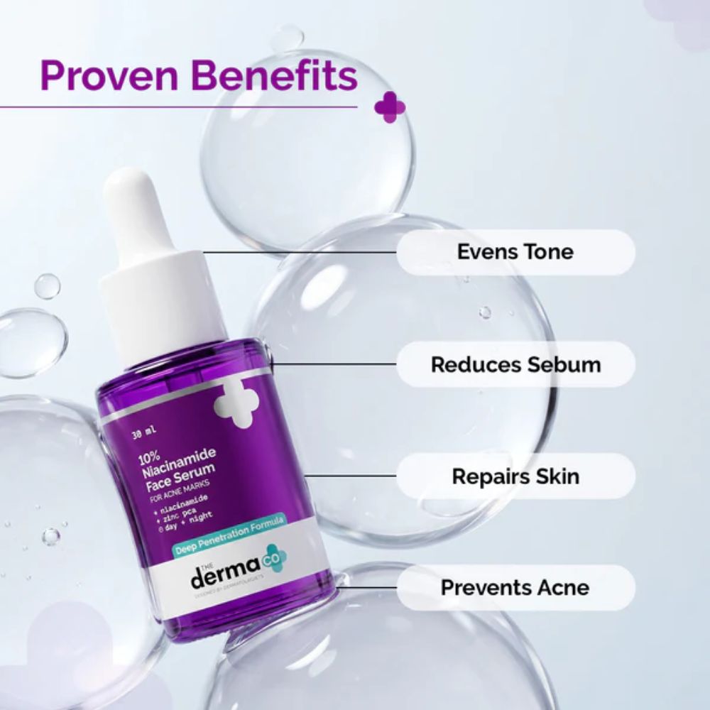 The Derma Co. 10% Niacinamide Face Serum with Zinc for Acne Marks and Oil Control 4 The Derma Co serum for oily skin