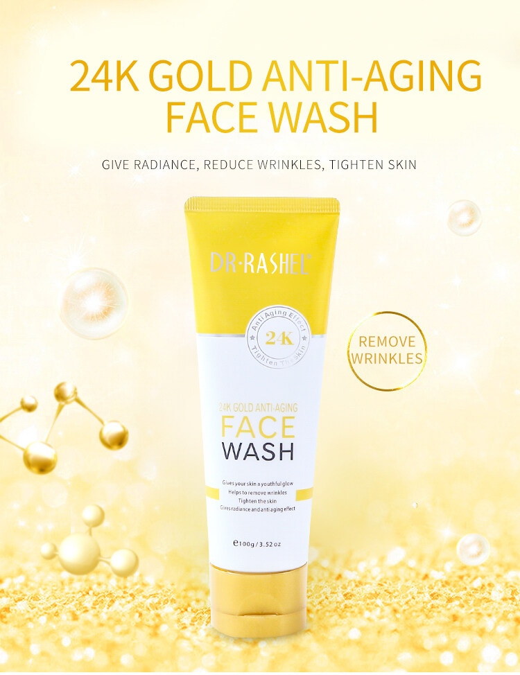 Dr. Rashel- 24K Gold Anti-Aging Face Wash - 100g 4 Dr. Rashel- 24K Gold Anti-Aging Face Wash - 100g - Image 4