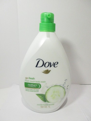 Dove Go Fresh Touch Body Wash with Cucumber and Green Tea Scent 1L 2 Dove Go Fresh Touch Body Wash with Cucumber and Green Tea Scent 1L - Image 2