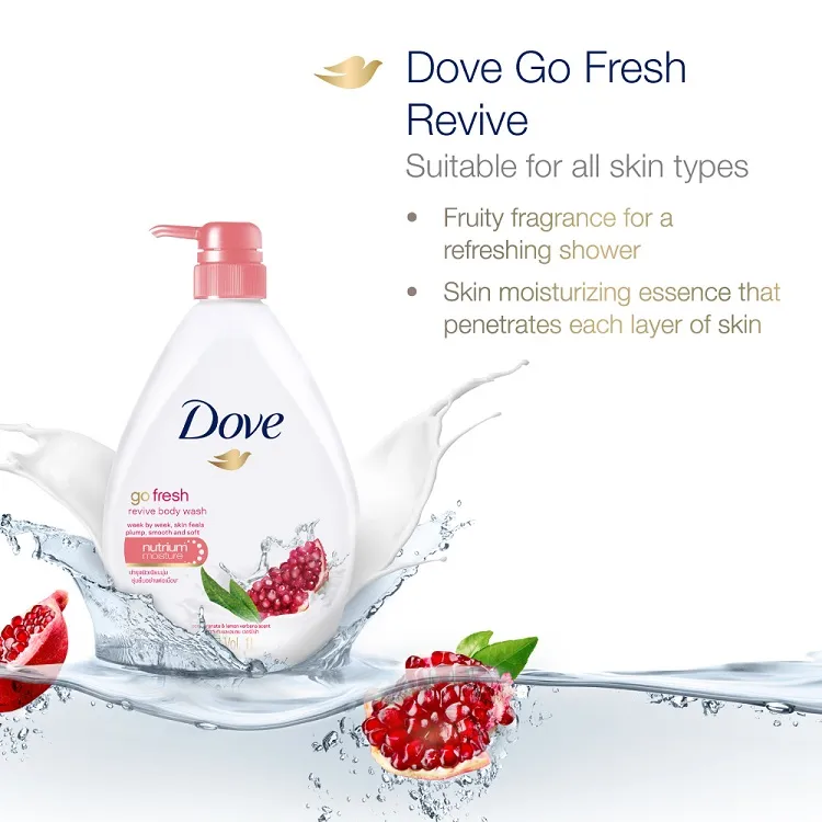 Dove Go fresh Revive Body Wash 550ml 2 Dove Go fresh Revive Body Wash 550ml - Image 2