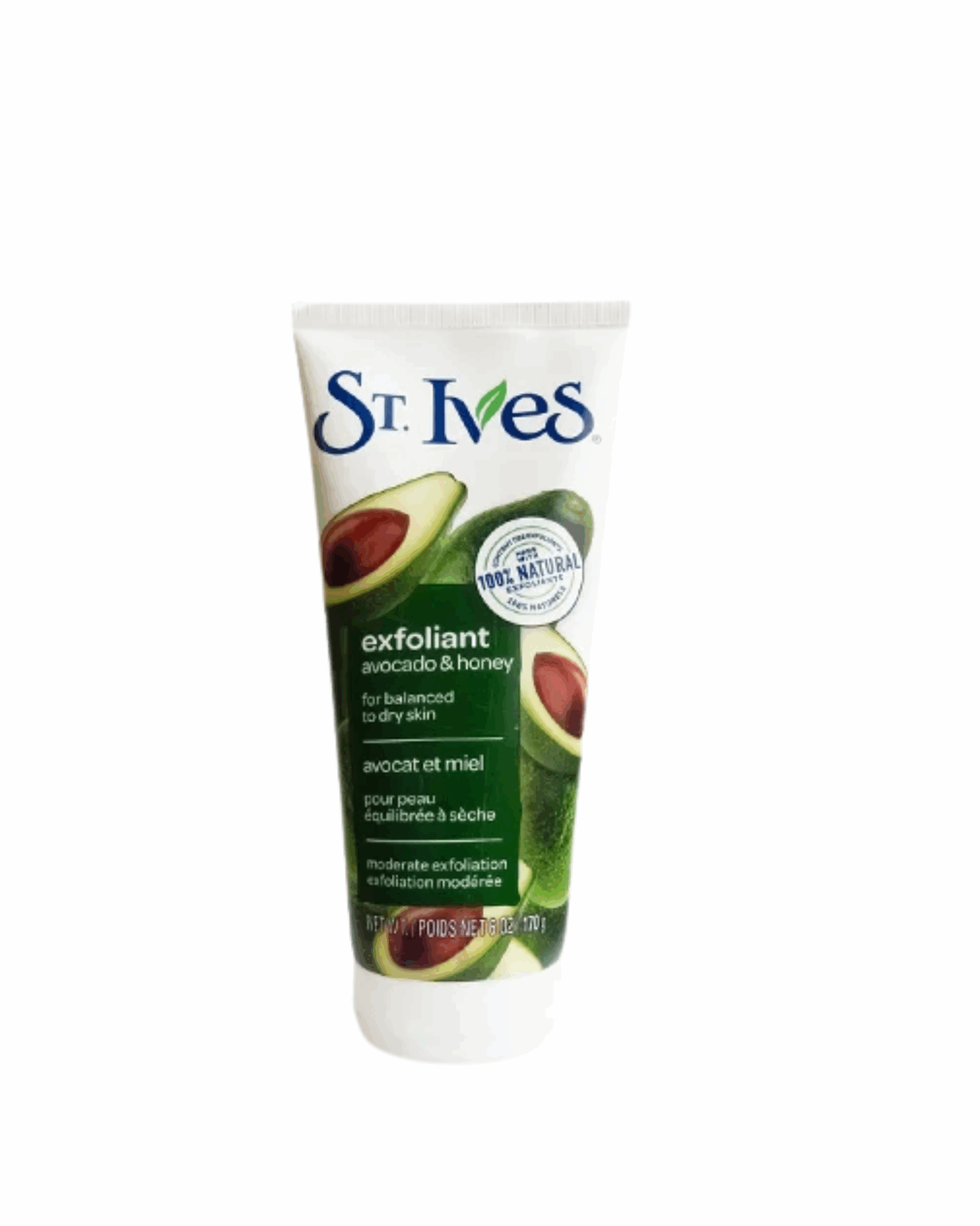 St.Ives Face Scrub Exfoliant Avocado and Honey for Balanced to Dry Skin - 170g