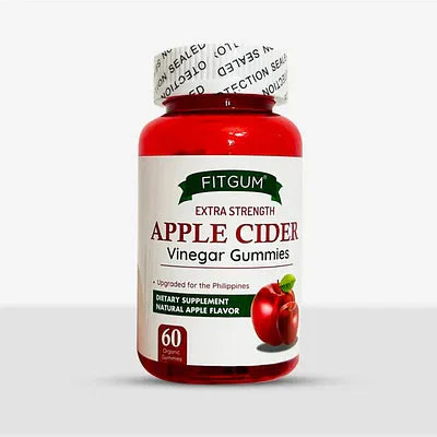 Fitgum Extra Strength Apple Cider Vinegar Gummies - 60 Gummies