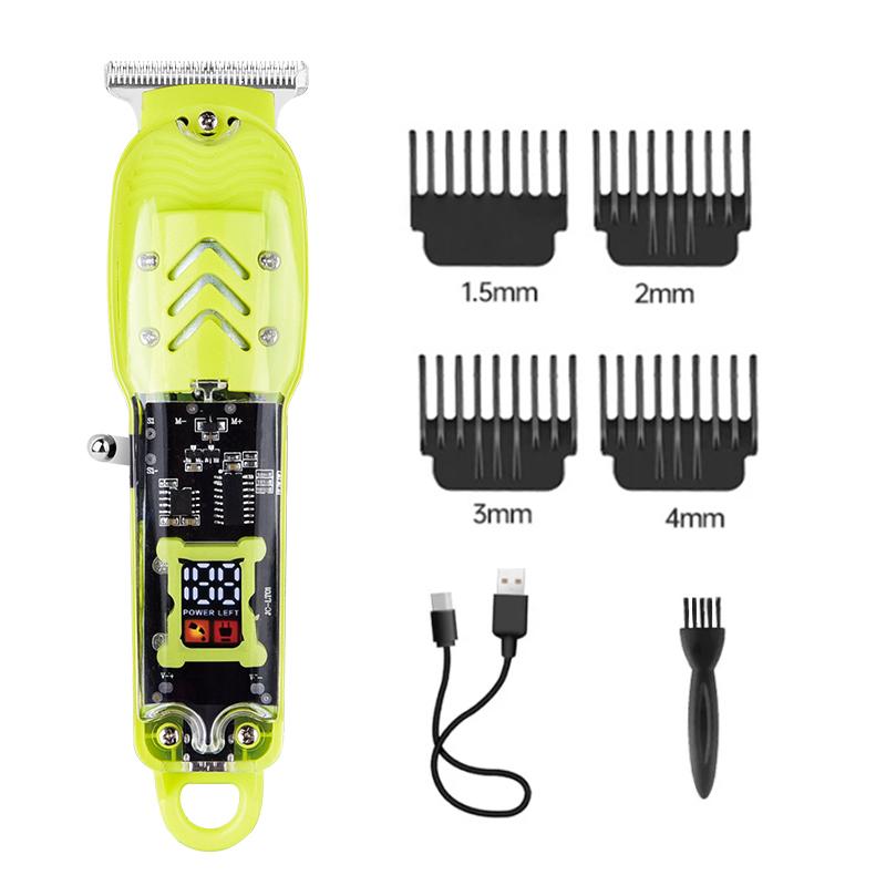 Gyt-999 Rechargeable Hair Cutting Machine – Fade & Taper Pro Clipper with Transparent Case