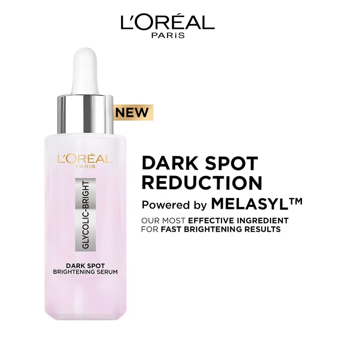 L'Oreal Paris Dark Spot Glycolic Acid Brightening Serum with 8% Melasyl - 30ml 3 L'Oreal Paris Dark Spot Glycolic Acid Brightening Serum with 8% Melasyl - 30ml - Image 3