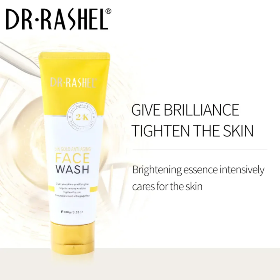 Dr. Rashel- 24K Gold Anti-Aging Face Wash - 100g 3 Dr. Rashel- 24K Gold Anti-Aging Face Wash - 100g - Image 3