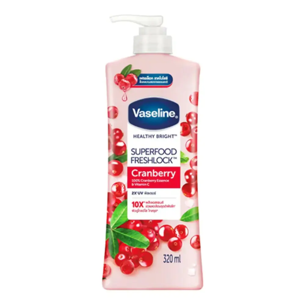 Vaseline Healthy Bright Superfood Freshlock Cranberry Body Lotion 320ml