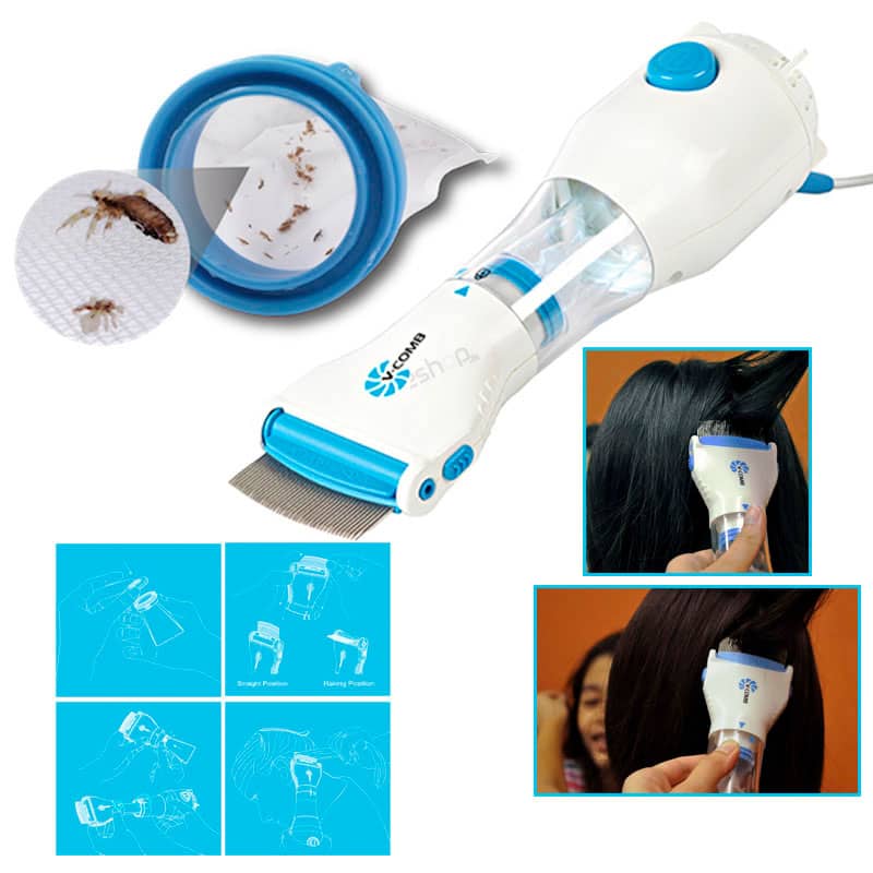 V-Comb Vacuum Lice Eliminator and Egg Removal Device 2 V-Comb Vacuum Lice Eliminator and Egg Removal Device - Image 2