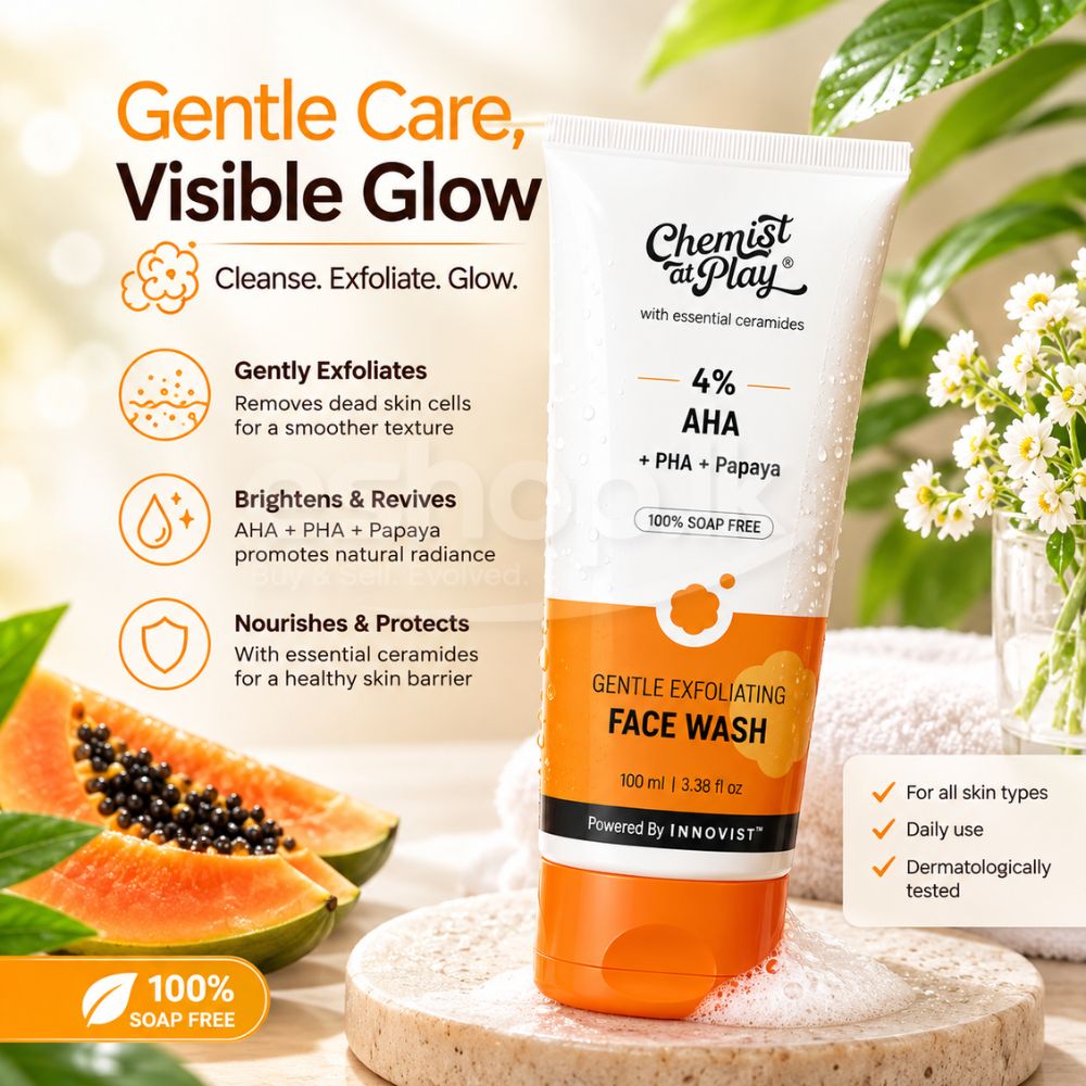 Chemist At Play Gentle Exfoliating Face Wash for Smooth & Glowing Skin 100ml 2 Chemist At Play face wash Sri Lanka