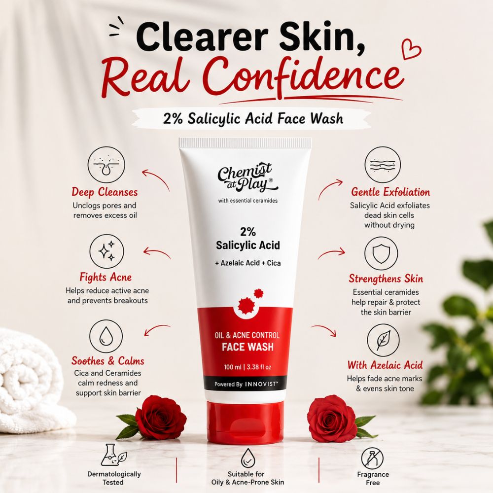 Chemist at Play 2% Salicylic Acid Face Wash for Oily Skin 100ml 2 Chemist at Play face wash 100ml