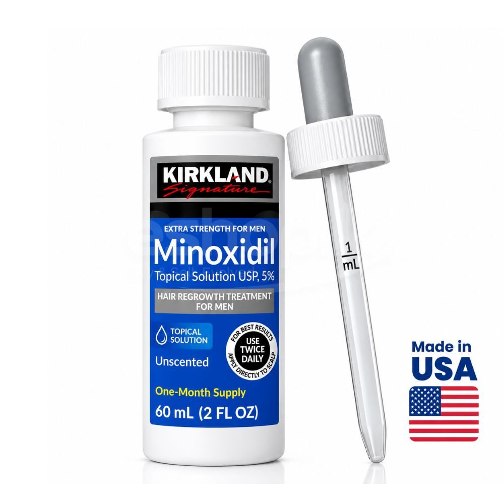 Minoxidil 5% kirkland Hair Regrowth Treatment Extra Strength Scalp Solution