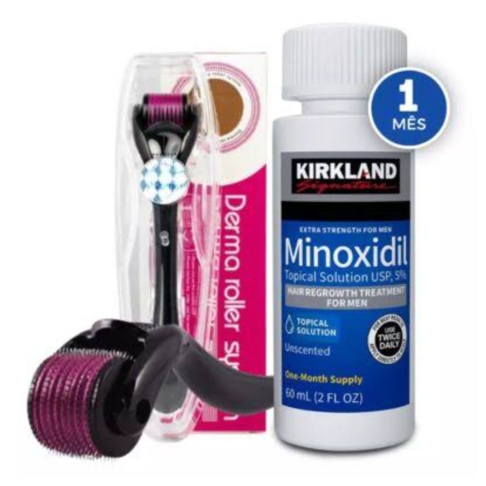 Minoxidil 5% with derma roller hair regrowth kit available online in Sri Lanka