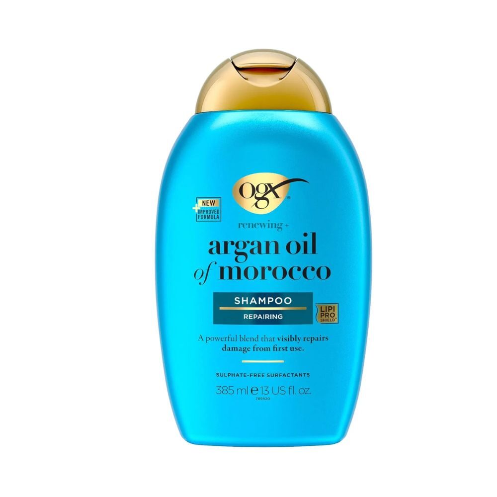 OGX Renewing Moroccan Argan Oil Hydrating Shampoo 385ml bottle