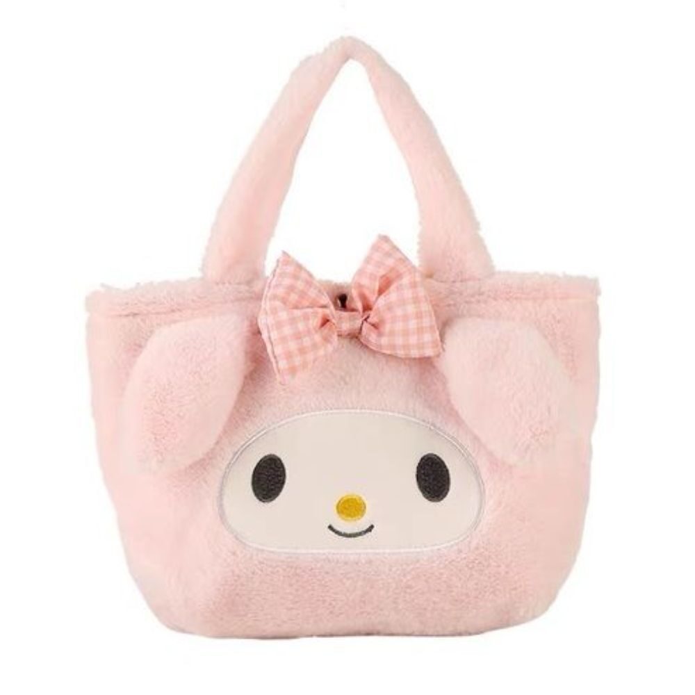 Hello Kitty plush handbag with soft texture for daily use