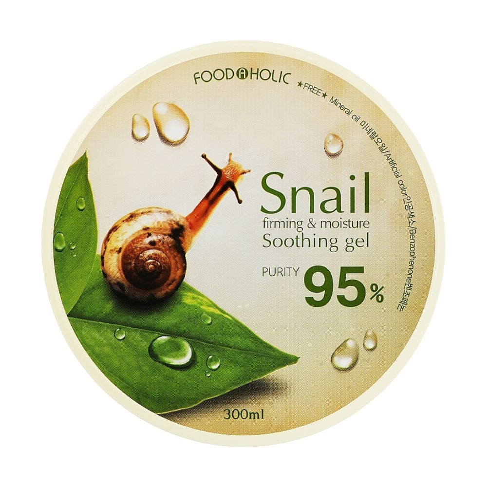 FoodaHolic Snail Firming & Moisture Soothing Gel 95% Hydrating Gel 1 foodaholic snail firming moisture soothing gel 95