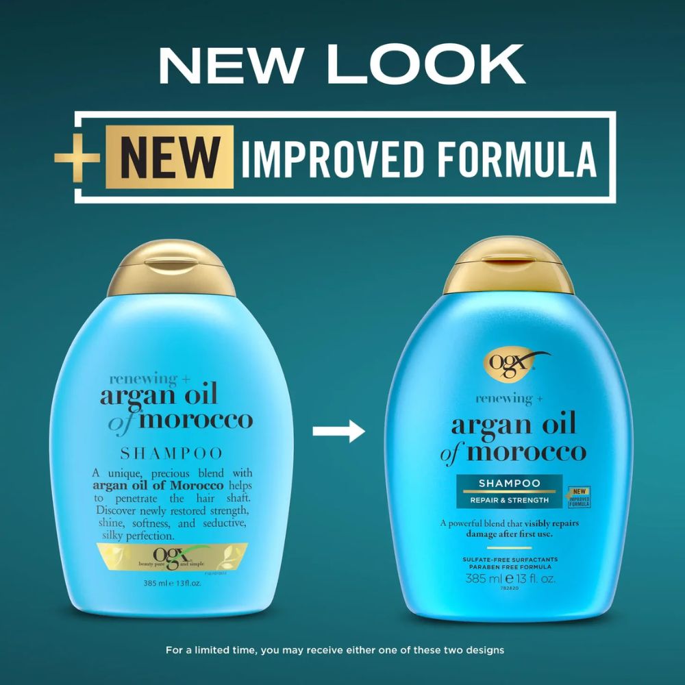 OGX Renewing Argan Oil of Morocco Hydrating Shampoo 385ml 3 ogx shampoo sri lanka