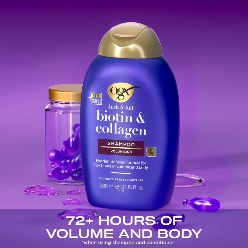 OGX Biotin and Collagen Shampoo Volumizing for Fine Hair 2 ogx thick and full shampoo