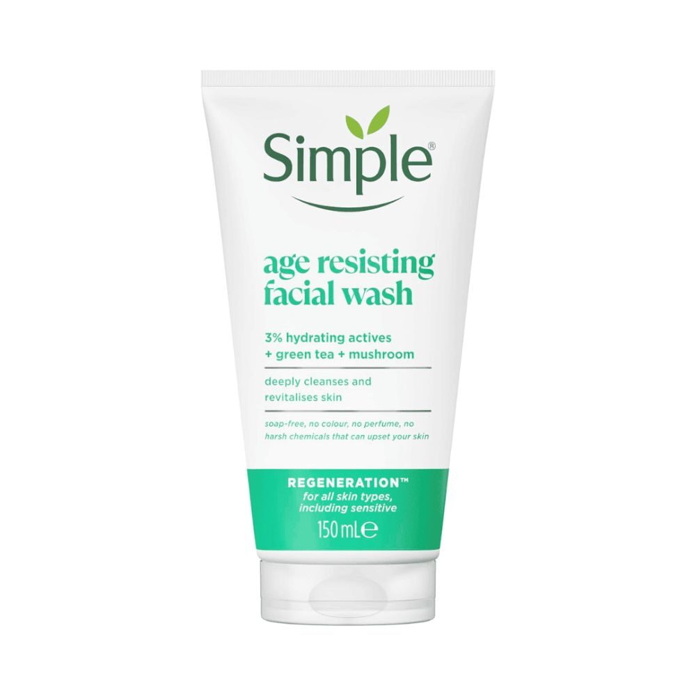 simple age resisting facial wash