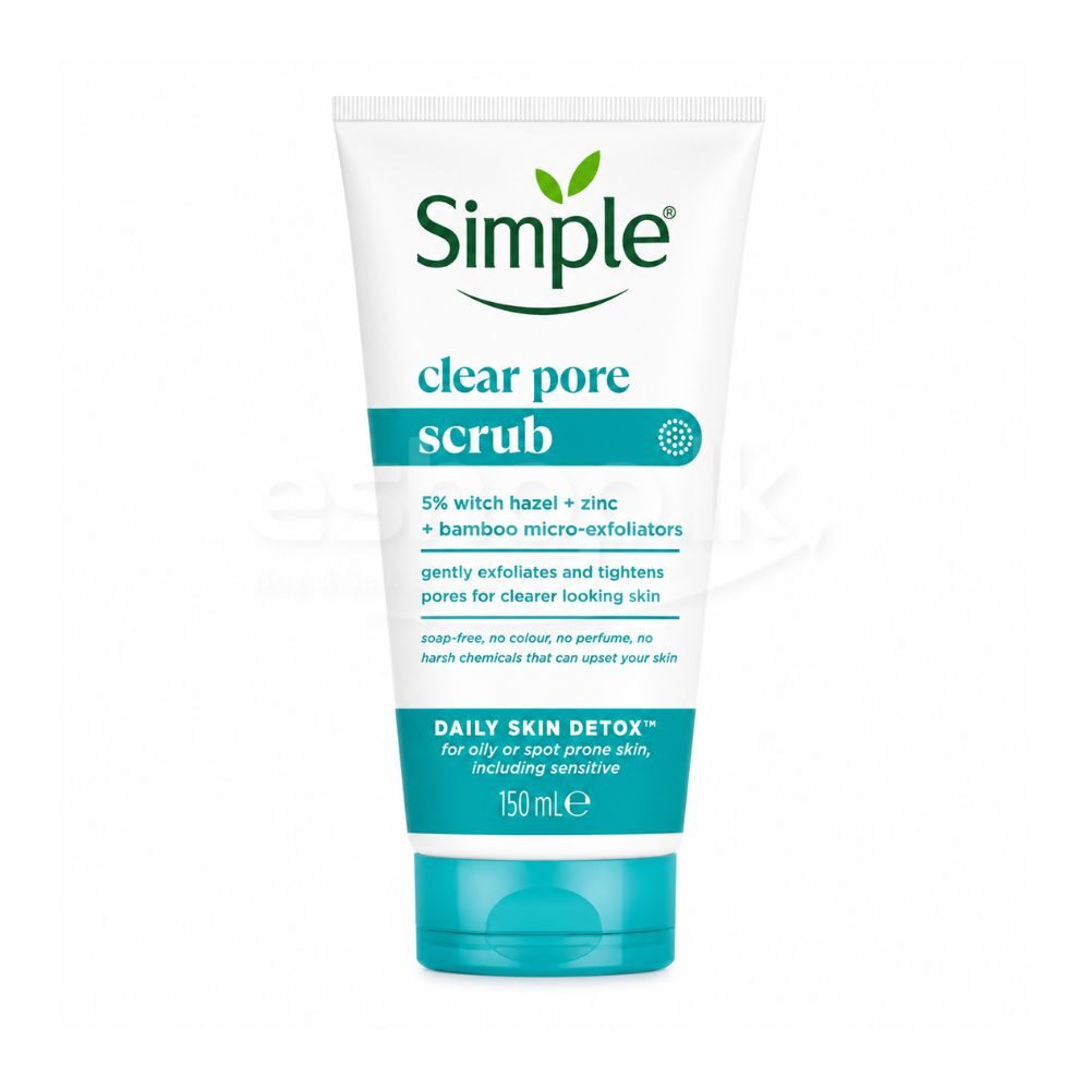 simple clear pore scrub