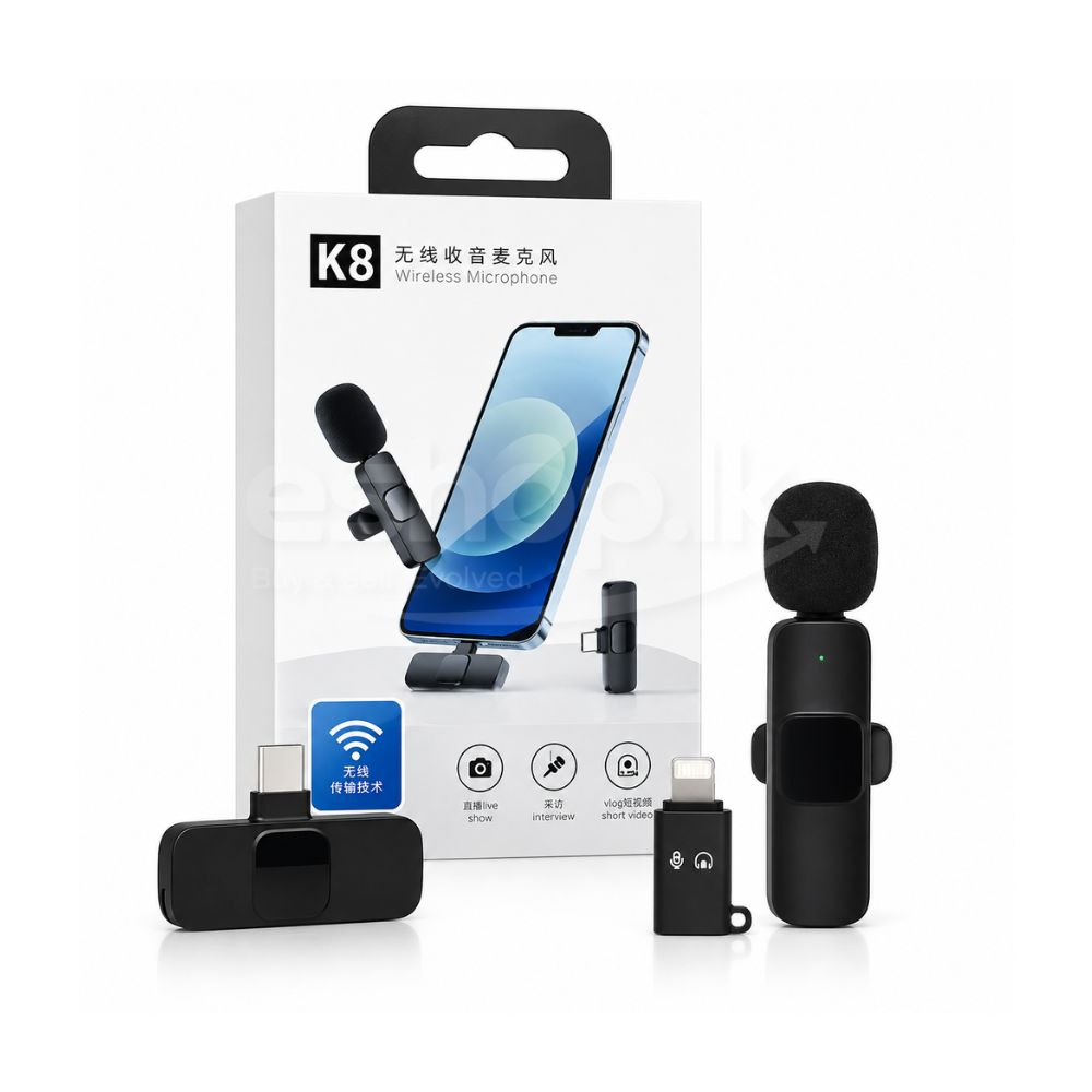 K8 Wireless Microphone Lavalier for Mobile Phones 1 K8 wireless mic