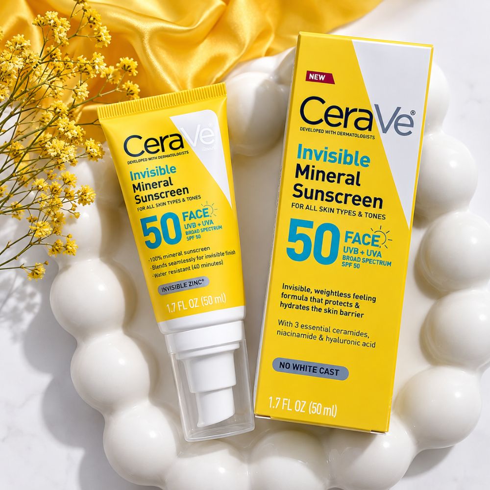 CeraVe Sunscreen Invisible Mineral SPF 50 with Zinc Oxide and Titanium Dioxide 48ml 2 CeraVe mineral sunscreen Sri Lanka