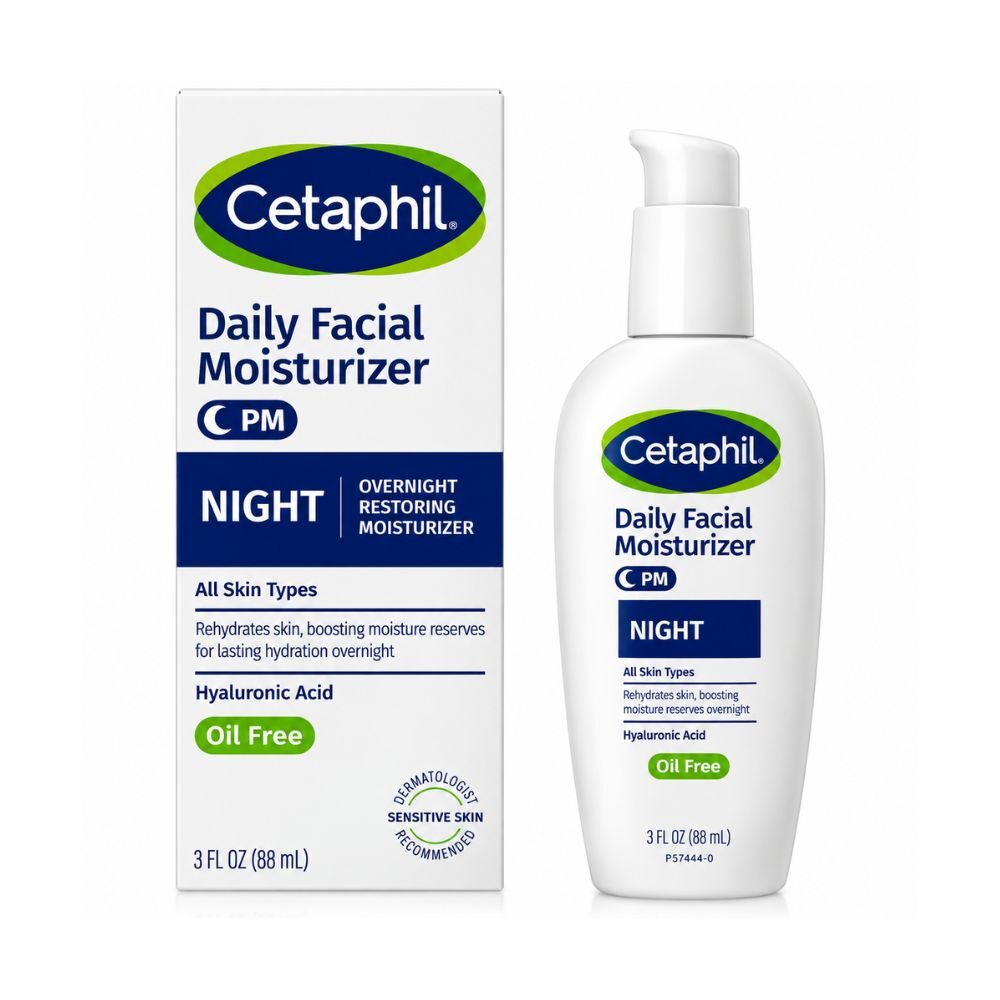 Cetaphil Daily Oil-Free Facial Moisturizer PM 88ml bottle