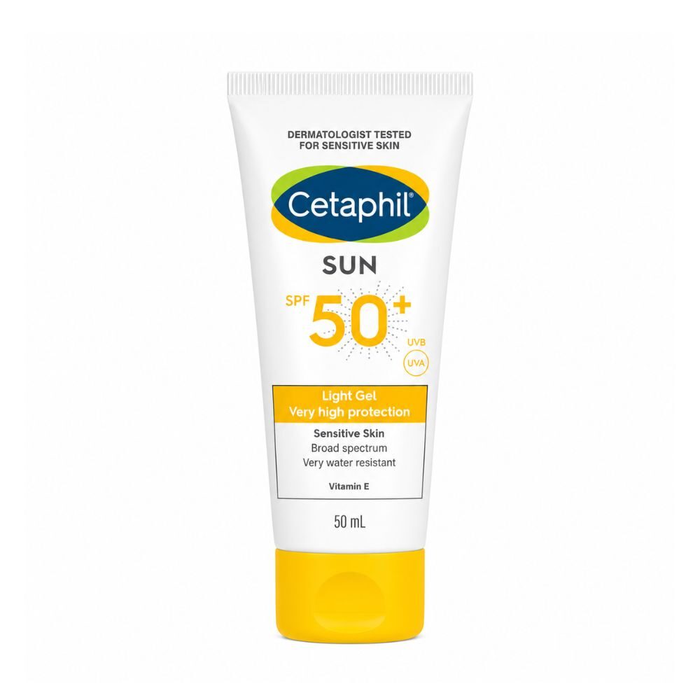 Cetaphil Sun SPF 50+ Light Gel 50ml bottle for sensitive skin