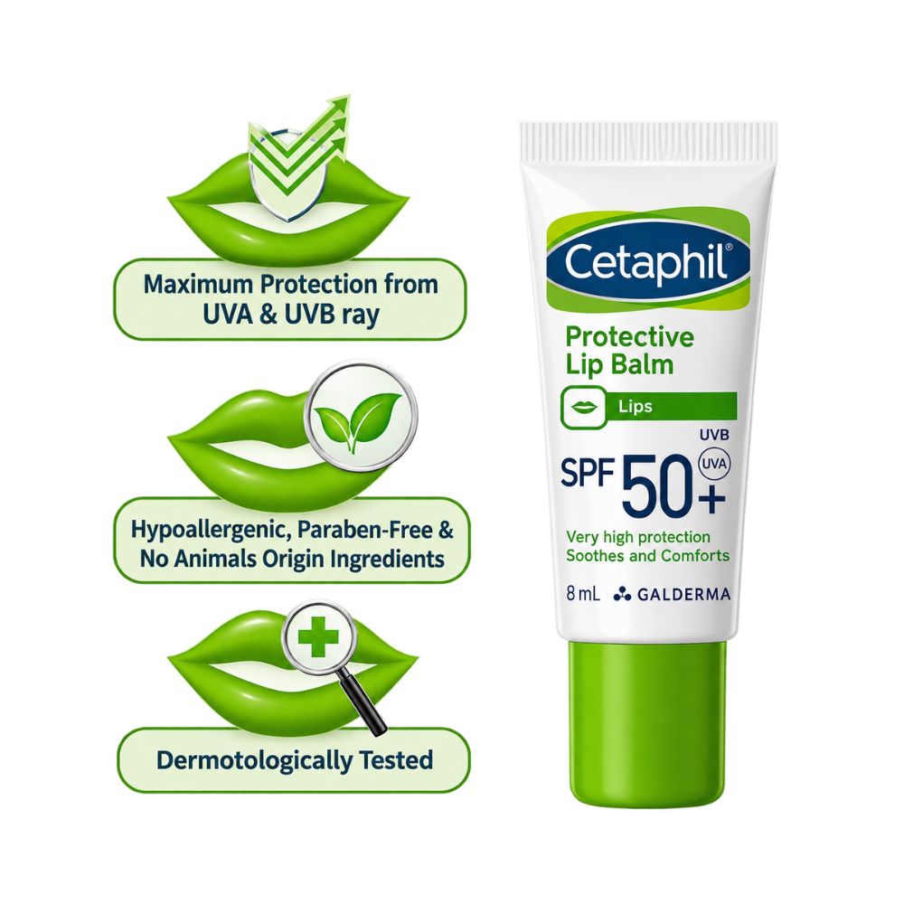 Cetaphil Lip Balm SPF 50+ Protective Sunscreen Lip Therapy 8ml 2 Cetaphil lip balm Sri Lanka