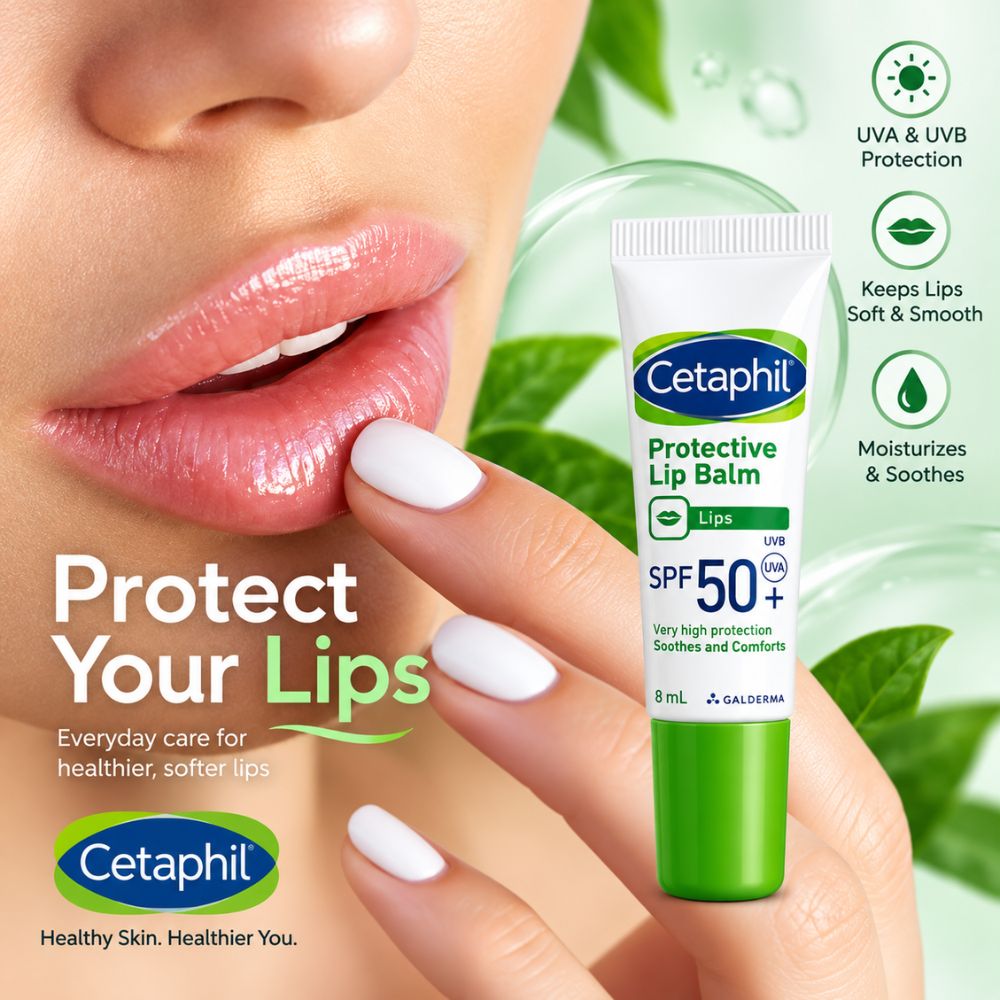 Cetaphil Lip Balm SPF 50+ Protective Sunscreen Lip Therapy 8ml 3 Cetaphil lip therapy 8ml