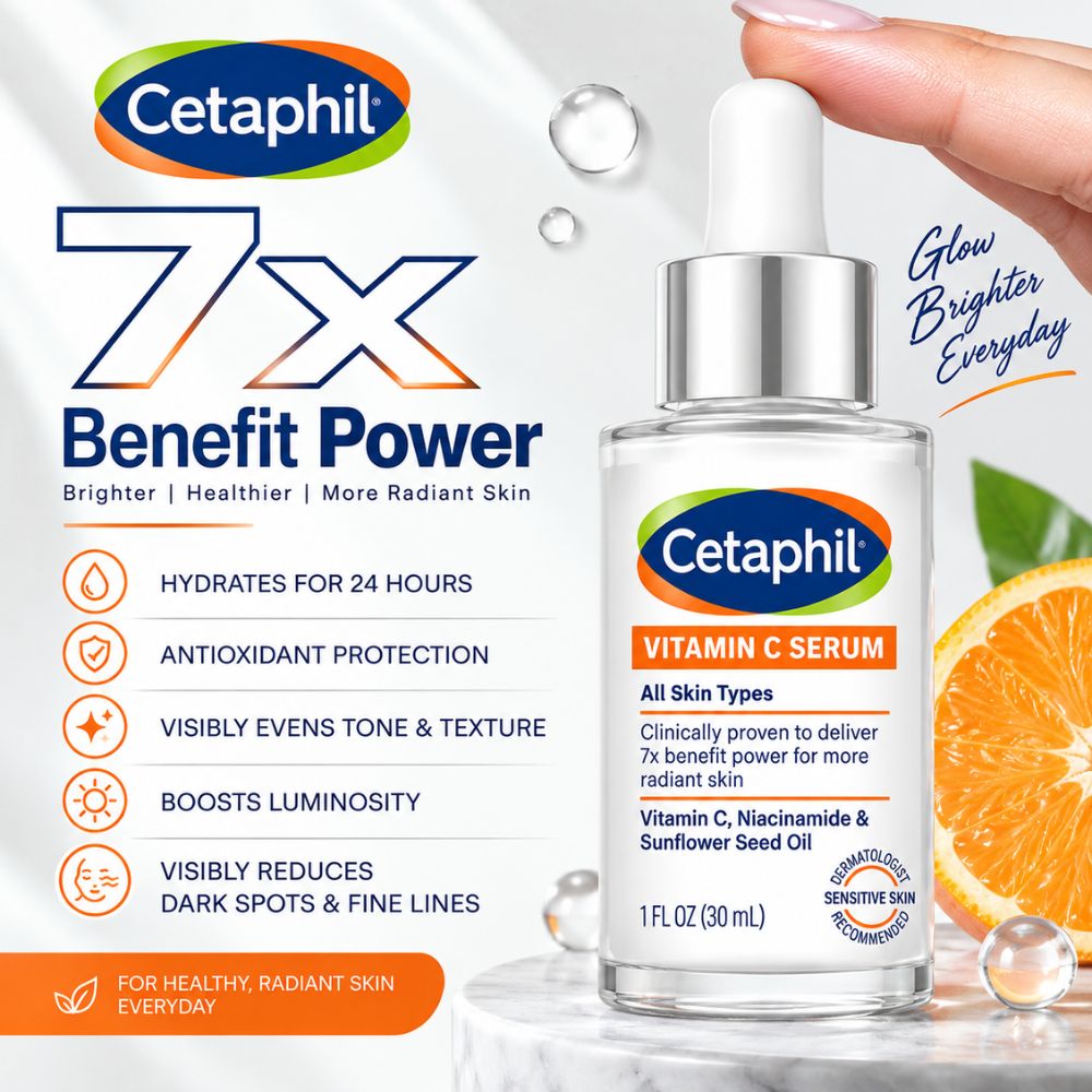 Cetaphil Brightening Vitamin C Face Serum for Sensitive Skin 30ml 4 Vitamin C Serum Sri Lanka