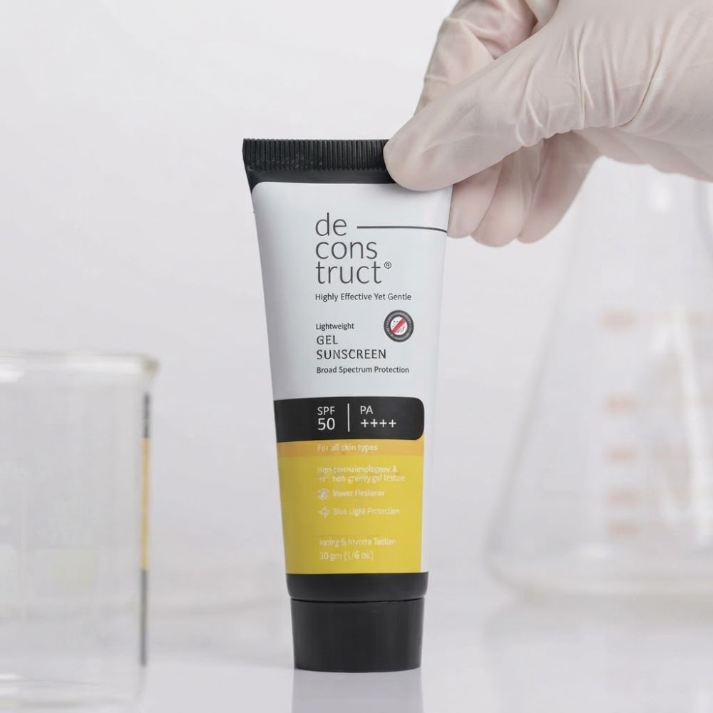 Deconstruct Lightweight Face Gel Sunscreen SPF 50+ PA+++ 50g 4 sunscreen for oily skin Sri Lanka