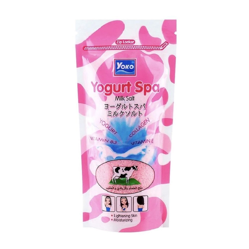 Yoko Yoghurt Spa Milk Salt 300g Moisturizing, Refreshing and Lightening Body Scrub